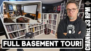 My music room, home theater & basement bar - full tour MTV CRIBS-STYLE