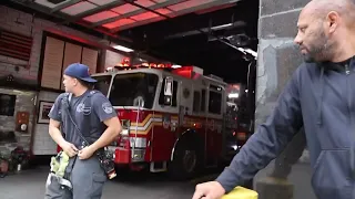 Truck 6 and Engine 9 FDNY responding