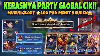 Kerasnya Party Global Meta Ciki! Musuh Glory ⭐️500 Pun Menit 6 Suren!! Mobile Legends