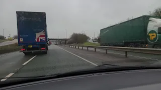 UK Highway Driving - Relaxing Music 1080p - DJI Osmo Mobile 4 Stability Test