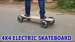 Build a Electric LONGBOARD 4x4 at home (4WD)