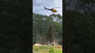 Waldkalkung mit Helikopter Eberbach  20.07.2023