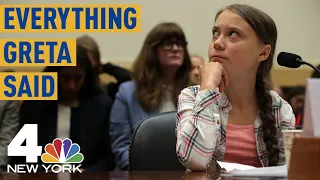 Everything Climate Activist Greta Thunberg Said Before Congress | NBC New York