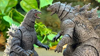 Legendary Godzilla vs Heisei Godzilla | ゴジラ vs ゴジラ EPIC STOP MOTION BATTLE!