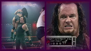 The Undertaker vs Triple H vs Chyna Falls Count Anywhere #1 Contender Match 8/9/99