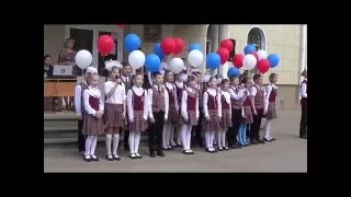 Линейка начальной школы в честь Дня Победы; лицей № 82, Нижний Новгород