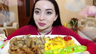 ИСТОРИИ С БРАТОМ / MUKBANG asmr / ГРИБЫ ЖАРЕННЫЕ Аyka Emilly