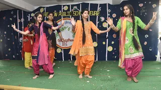 Punjabi Dance By 11th Class Girls On Teachers Day Celebration-2018