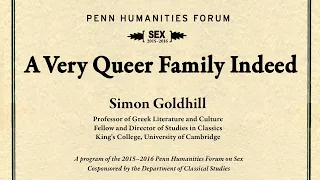 Simon Goldhill • A Very Queer Family Indeed