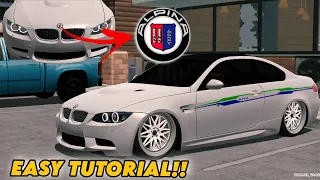 BMW M3 Alpina Detailed Logo + Livery Tutorial | Car Parking Multiplayer