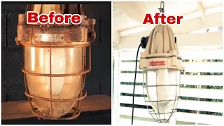 1960s Antique Factory Lamp Restoration