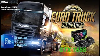 Euro Truck Simulator 2  Max Settings GTX 1650 - I3 10100F #ets2 #pc #pcgaming #eurotrucksimulator2