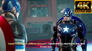 Captain America Meets Captain America From a Different Dimension Scene (2024) 4K ULTRA HD