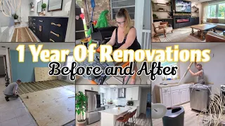 NEW WHOLE HOME MAKEOVER! 1 YEAR TRANSFORMATION HOUSE REMODEL!