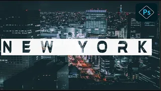 How To make Transparent Text in Photoshop: Photoshop Tutorial ( New York Writing calligraphy)