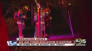 Gas leak forces evacuations in Goodyear