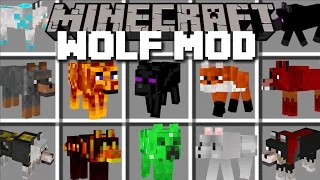 Minecraft EXTREME WOLF MOD / PLAY AND PET LOADS DIFFERENT WOLVES!! Minecraft