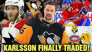 Erik Karlsson TRADED To The Penguins in 3 Team Trade Involving Montreal Canadiens & San Jose Sharks!