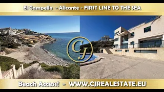 Alicante - El Campello Detached Villa for Renovation - First Line to the Sea