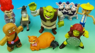 2010 SHREK FOREVER AFTER set of 8 McDONALD'S HAPPY MEAL MOVIE COLLECTIBLES VIDEO REVIEW