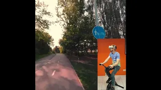 Interaktyvus 360° video pasivažinėjimas dviračiu