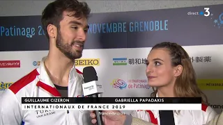 Internationaux de France 2019 Papadakis&Cizeron ITV