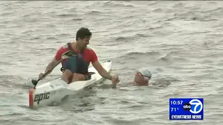 British endurance swimmer completes 315-mile swim in Hudson River