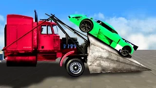 MILE HIGH MEGA TRUCKS DERBY! (GTA 5 Funny Moments)