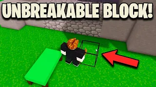 How to make INVISIBLE UNBREAKABLE BLOCK in real match - Roblox Bedwars