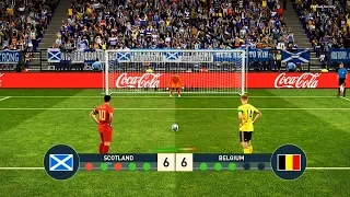 Scotland vs Belgium | Penalty Shootout | PES 2019 Gameplay PC