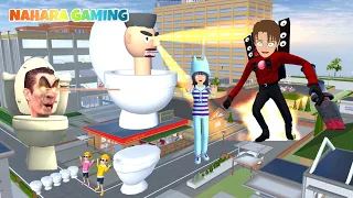 Yuta Yakuza Jadi Skibidi Cameraman Bosa Selamatkan Kota dari Skibidi Toilet Raksasa ~ Sakura School