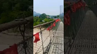 Beautiful View from Hanging Bridge in Nepal #shorts