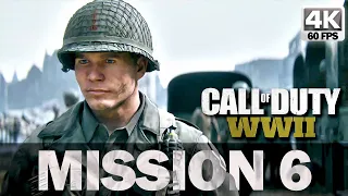 CALL OF DUTY: WW2 | Mission 6 Collateral Damage Full Gameplay Walkthrough | 4K 60FPS - No Commentary