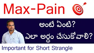MAX-PAIN EXPLAINED | SHORT STRANGLE | by Stock market Telugu GVK@ 28-05-2021