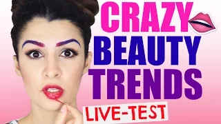 KRASSE BEAUTY TRENDS IM LIVE-TEST | LIP TINT, RAINBOW BROWS & MEHR | KINDOFROSY