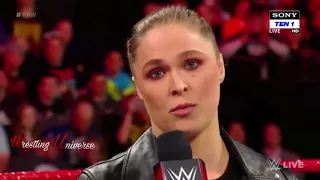 Ronda Rousey & Kurt Angle Vs Triple H & Stephanie Wrestlemania 34   WWE RAW Highlights 5 March 2018