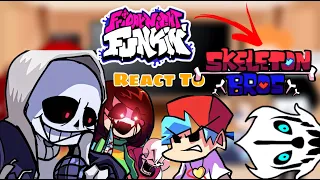 Skeleton Bros V2 Cancelled Build || Fnf React To Chara Sans & Papyrus (FNF/Undertale)