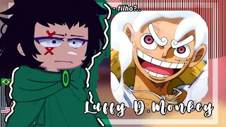 •|Dragon Father react to Luffy One Piece|•// Gacha Club 🇧🇷🇺🇸//