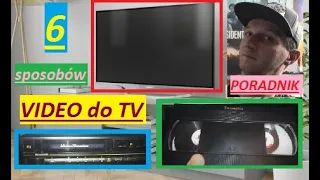 Jak podłączyć Odtwarzacz MAGNETOWID VIDEO VHS do najnowszego telewizora FULL HD 4K PORADNIK tutorial