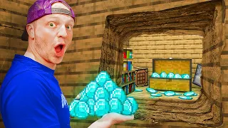 Minecraft, But I STEAL Diamonds in Real Life