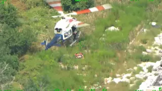 NYPD rescue 3 people via helicopter near Hoffman Island