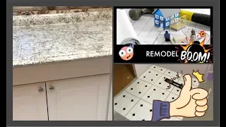 * MOBILE HOME REMODEL- Episode 9- Tile Flooring-Counter Tops*
