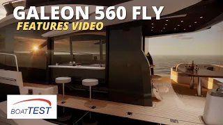 Galeon 560 Fly (2023-) Features Video by Boattest.com