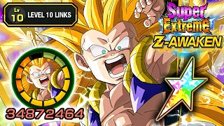 100% SUPER EZA TEQ SSJ3 GOTENKS LEVEL 10 LINKS SHOWCASE! Dragon Ball Z Dokkan Battle