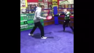 Michael Hawkins Jr pad session with Diarmuid Bradley