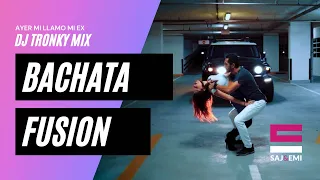 #Bachata |KHEA, Natti Natasha, Prince Royce - Ayer Me Llamó Mi Ex - DJ TRONKY MIX | Saj y Emi DANCE