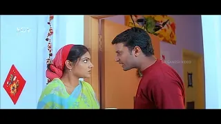 Darshan Scolds Abhirami for Disturbing | Umashree | Best Scene From Kannada Movies