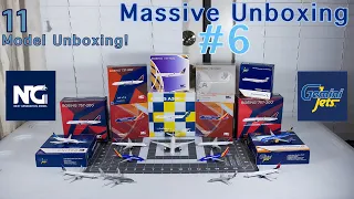 11 MODEL UNBOXING!!!| GeminiJets, NG Models| Massive Unboxing #6