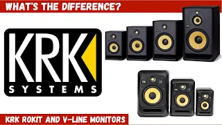 Difference Between the KRK ROKIT and V-Line Series of Studio Monitors