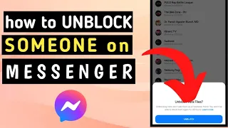 HOW TO UNBLOCK PEOPLE IN MESSENGER EASY WAY UNBLOCK SOMEONE ON MESSENGER 2024